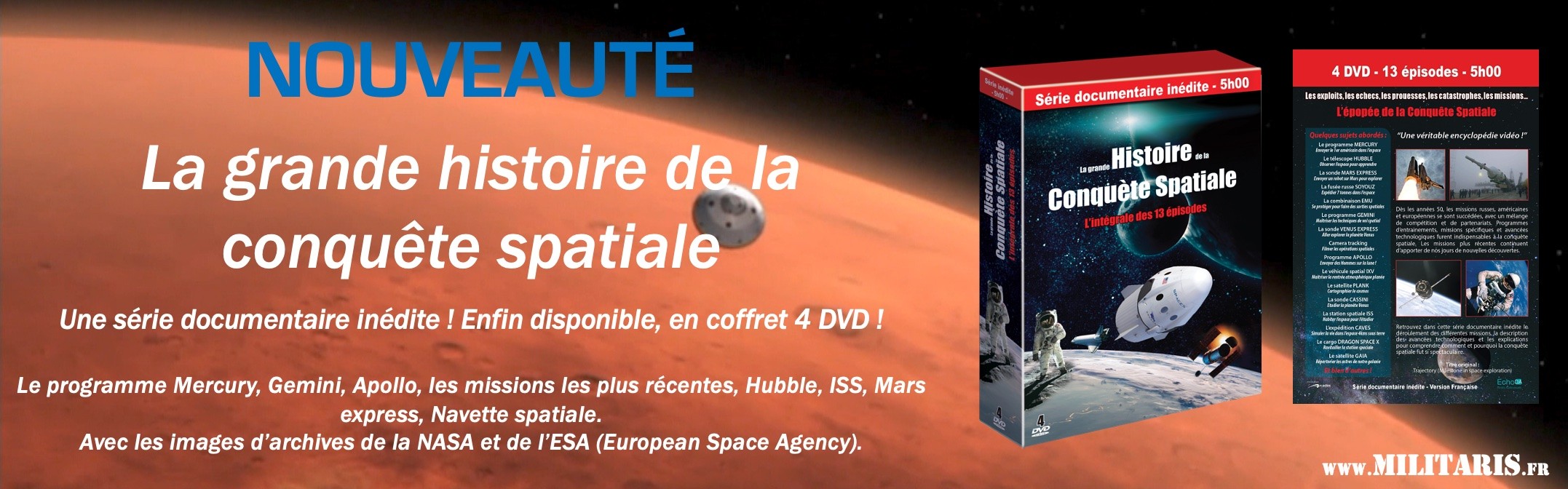 4 DVD, 13 ÉPISODES, 5H00 DE PROGRAMME